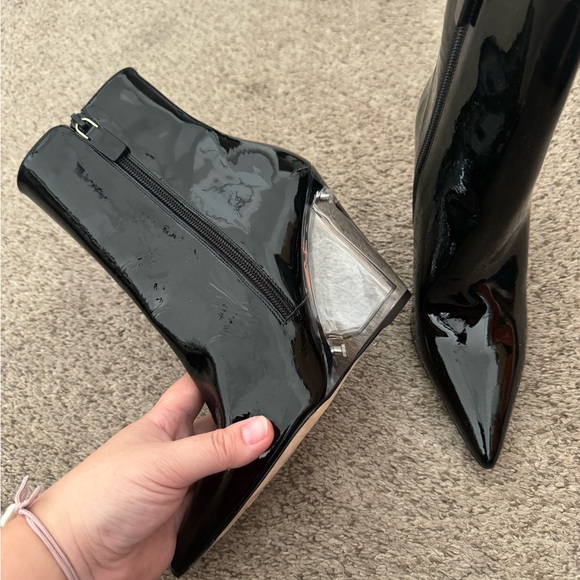 🆕 stuart weitzman lucite 100 wedge bootie - Picture 4 of 8